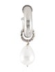 Gucci Faux Pearl Charm Single Hoop Earring