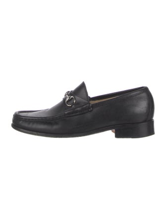 Gucci Horsebit Accent Leather Loafers