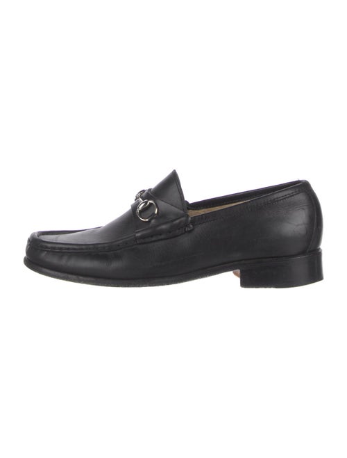 Gucci Horsebit Accent Leather Loafers