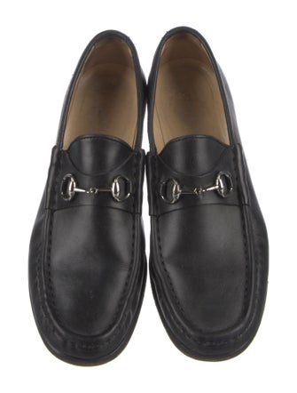 Gucci Horsebit Accent Leather Loafers