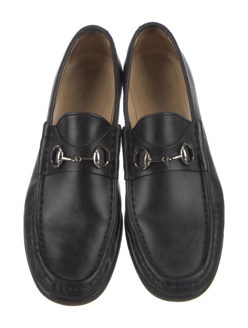 Gucci Horsebit Accent Leather Loafers