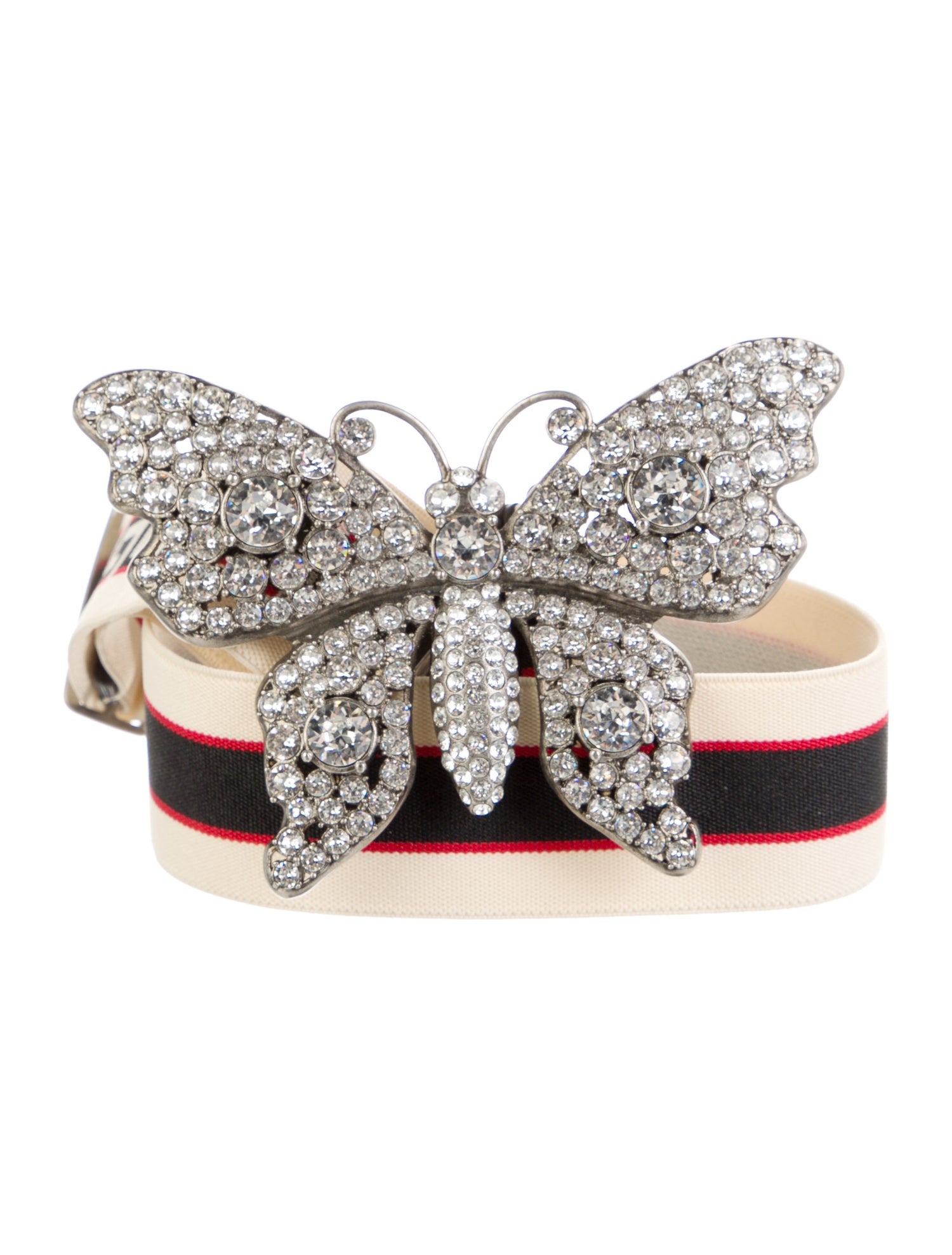 Gucci Sylvie Web Accent Canvas Waist Belt