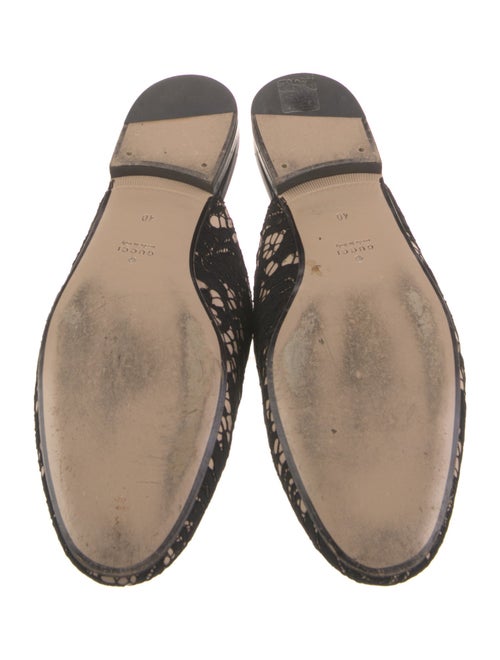 Gucci Horsebit Accent Lace Mules