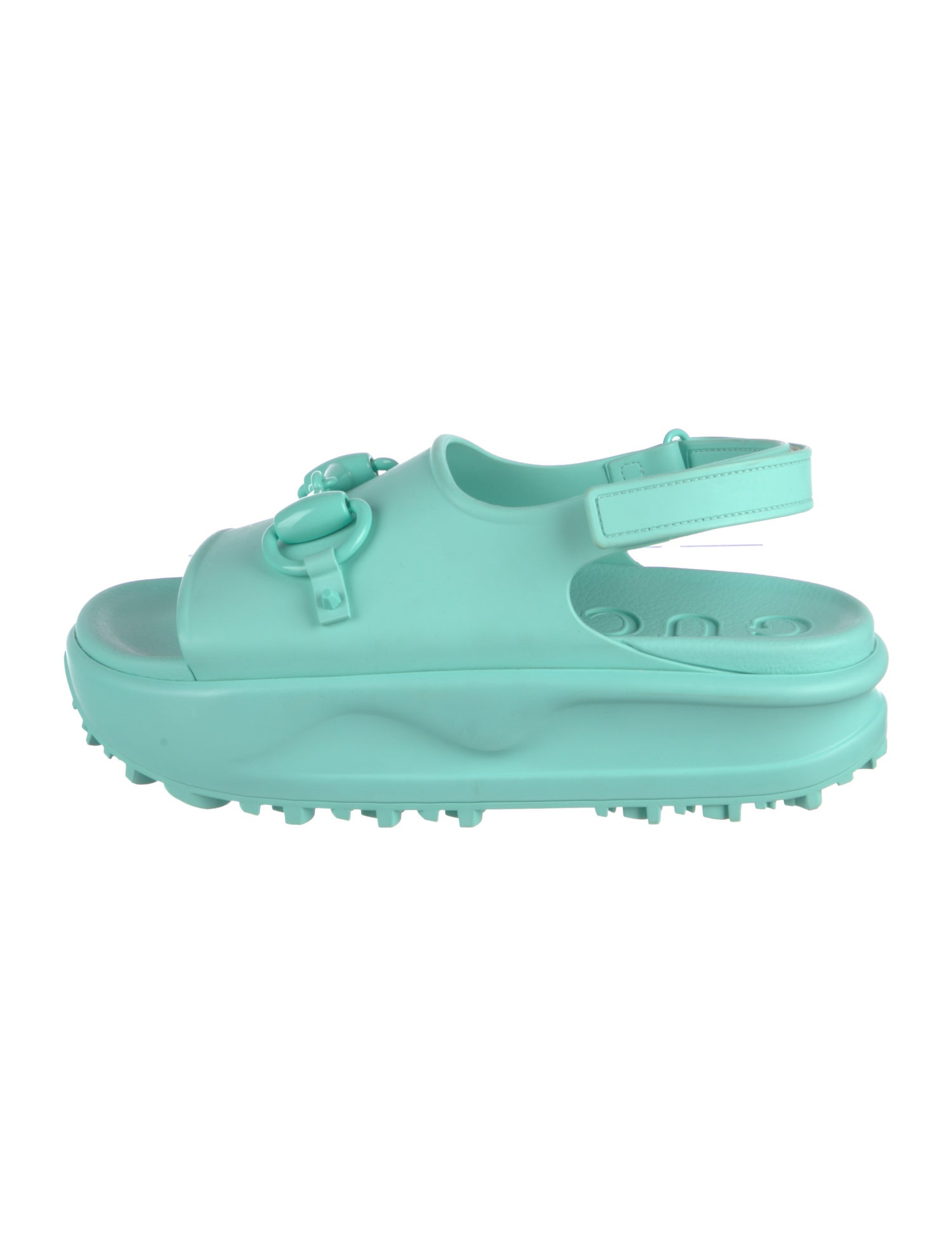 Gucci Horsebit Accent Rubber Slingback Flats w/ Tags