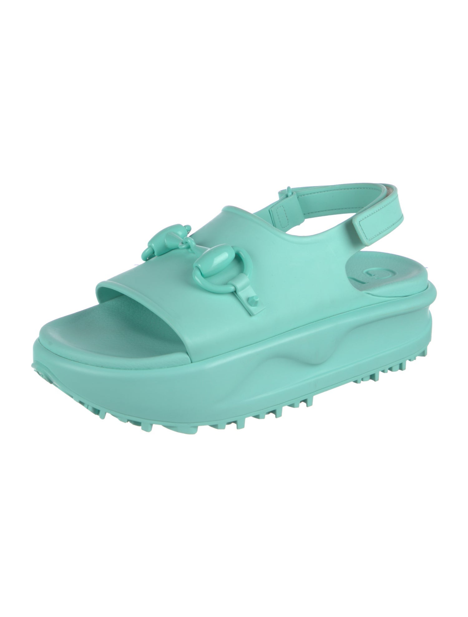 Gucci Horsebit Accent Rubber Slingback Flats w/ Tags