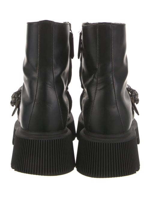 Gucci Dionysus Accent Leather Combat Boots