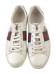 Gucci Web Accent Leather Sneakers