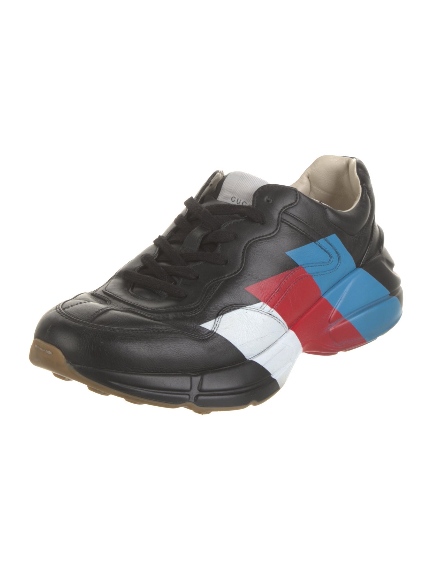 Gucci Web Accent Leather Chunky Sneakers