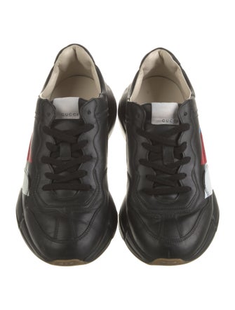 Gucci Web Accent Leather Chunky Sneakers