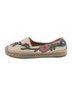 Gucci Leather Floral Print Espadrilles