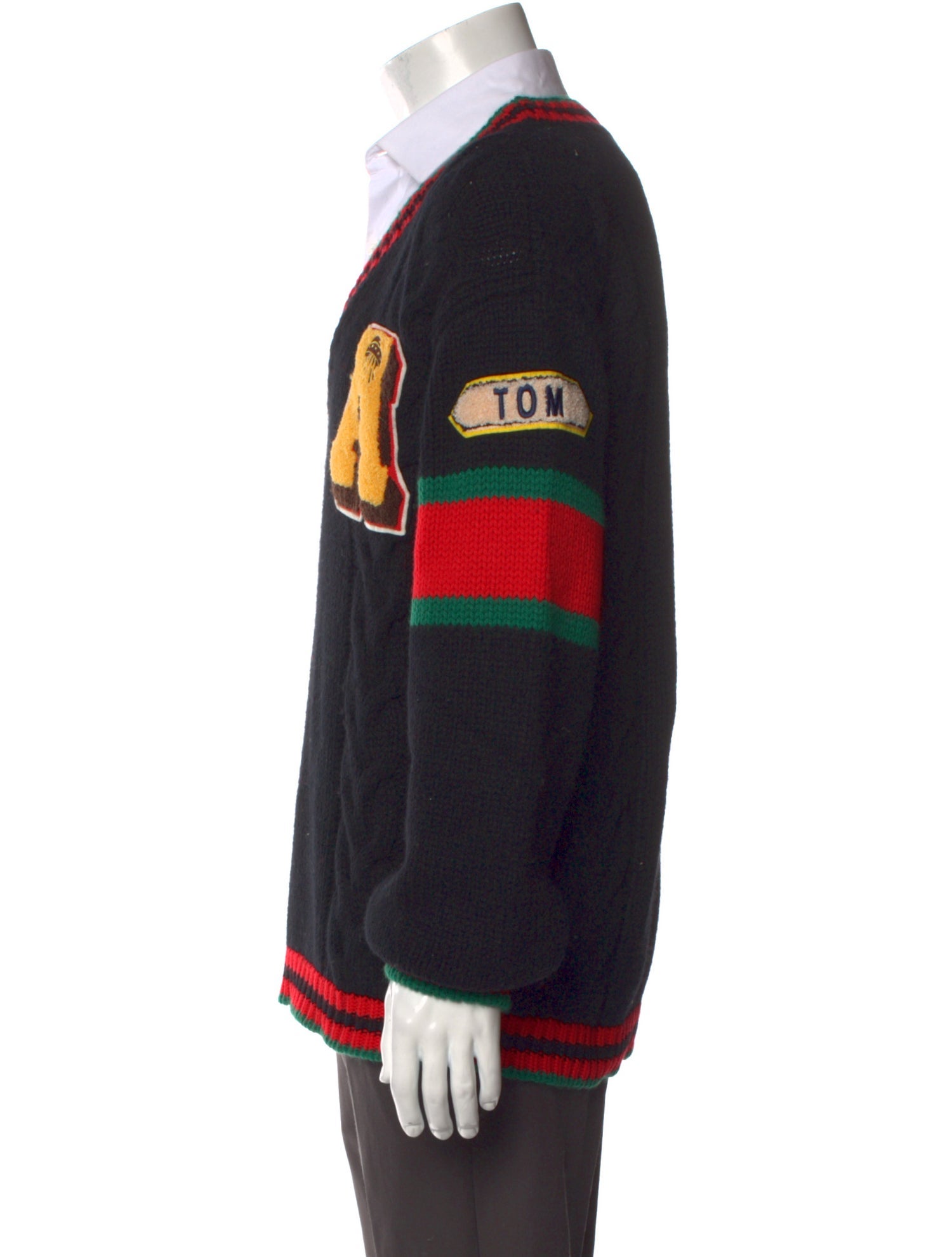Gucci Web Accent Wool Pullover w/ Tags