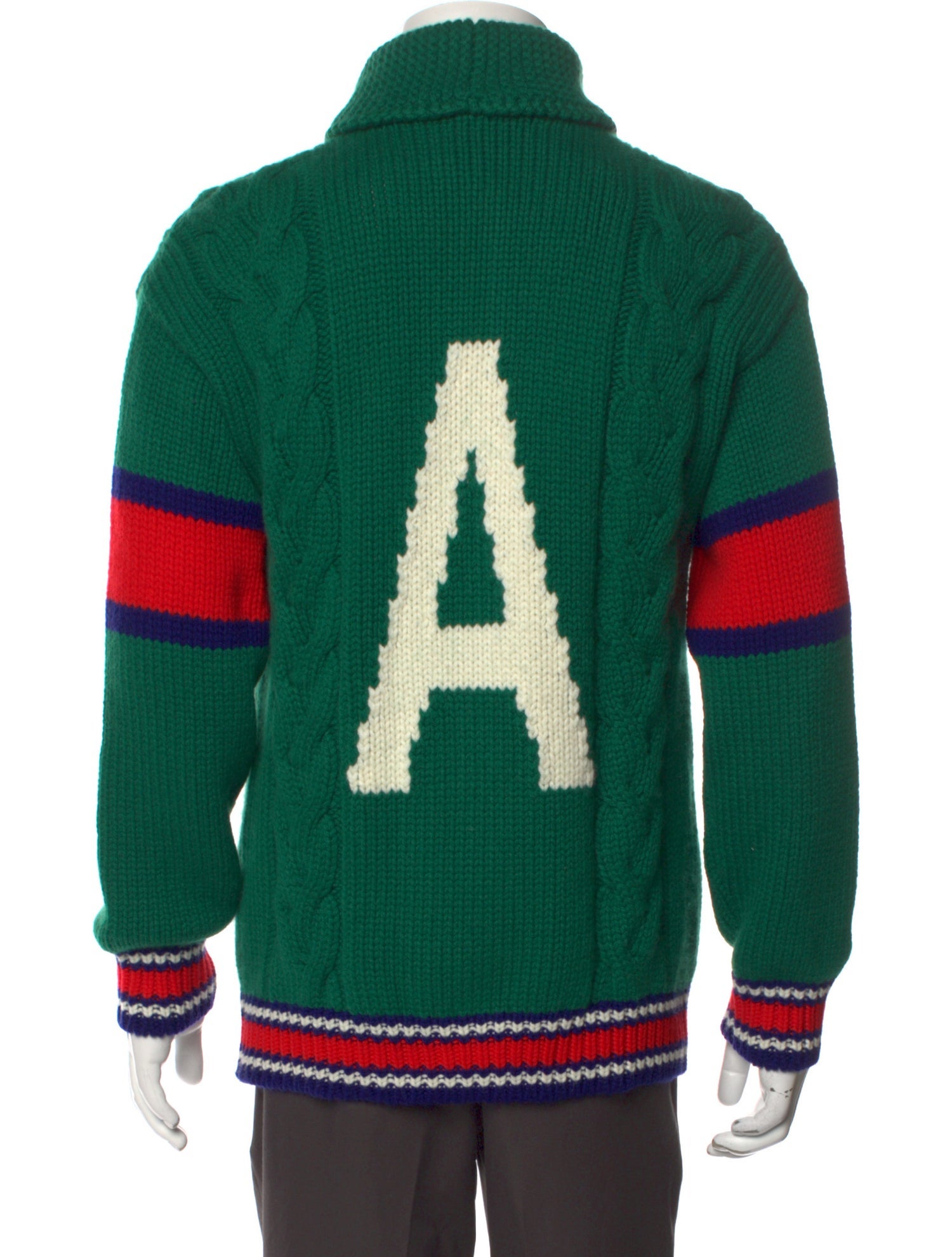 Gucci Web Accent Wool Cardigan w/ Tags