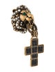 Gucci Lion Head Cross Pendant Cocktail Ring
