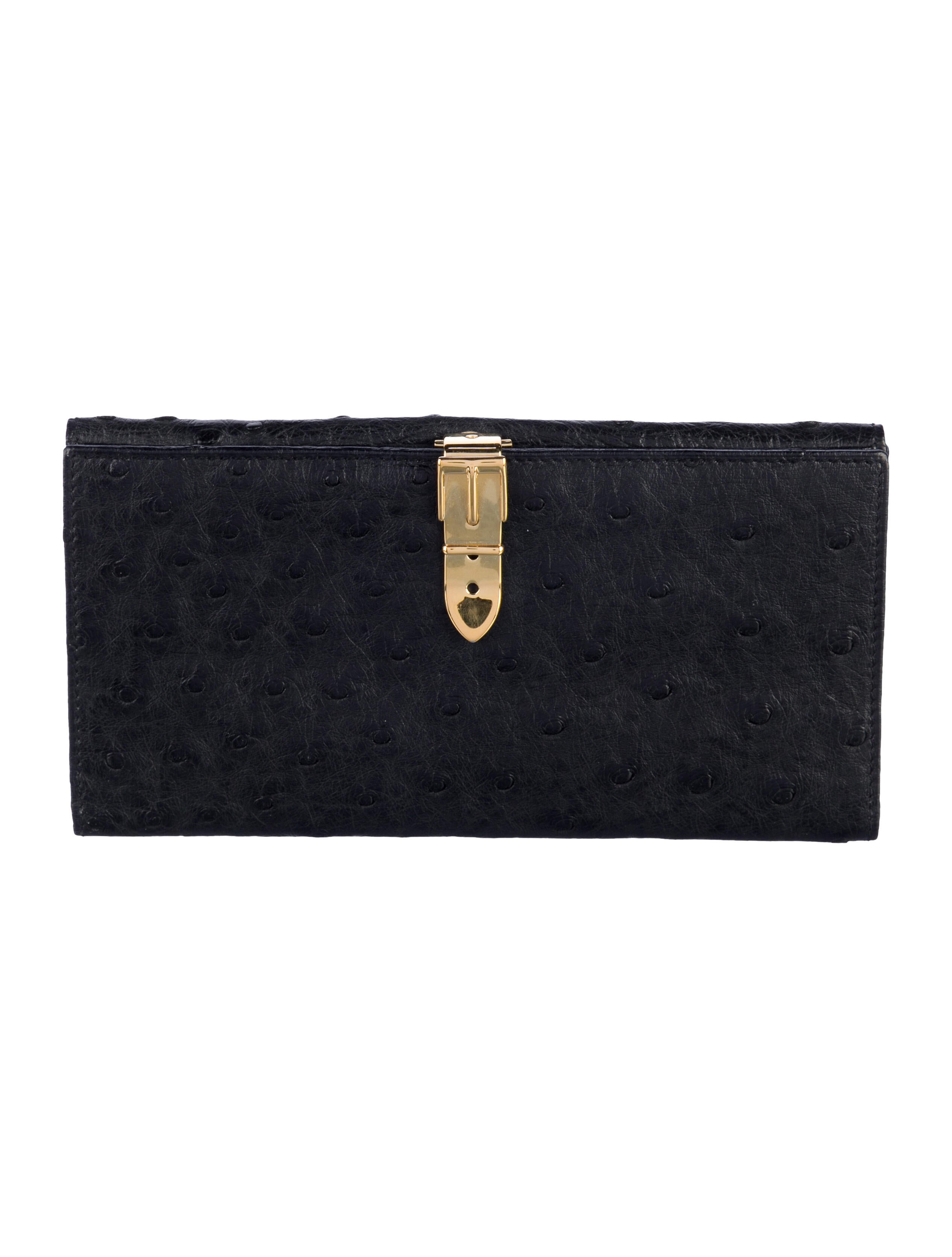 Gucci Vintage Ostrich Wallet