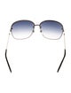 Gucci Bee Accent Oversize Sunglasses