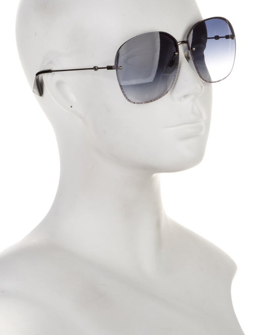 Gucci Bee Accent Oversize Sunglasses