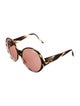 Gucci Interlocking G Logo Round Sunglasses