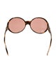 Gucci Interlocking G Logo Round Sunglasses