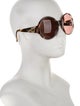 Gucci Interlocking G Logo Round Sunglasses
