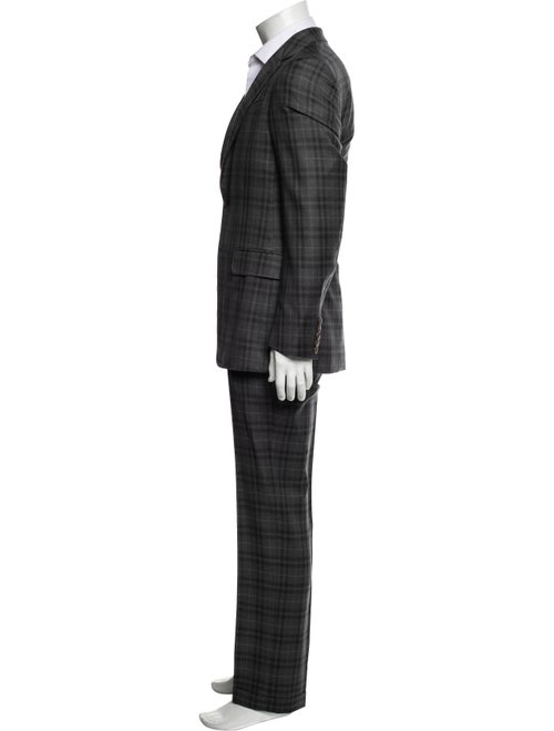 Gucci Wool Plaid Print Two-Piece Blazer