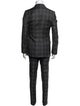 Gucci Wool Plaid Print Two-Piece Blazer
