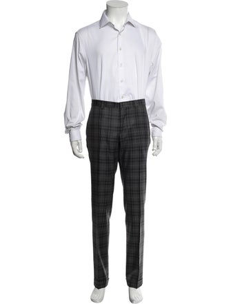 Gucci Wool Plaid Print Two-Piece Blazer