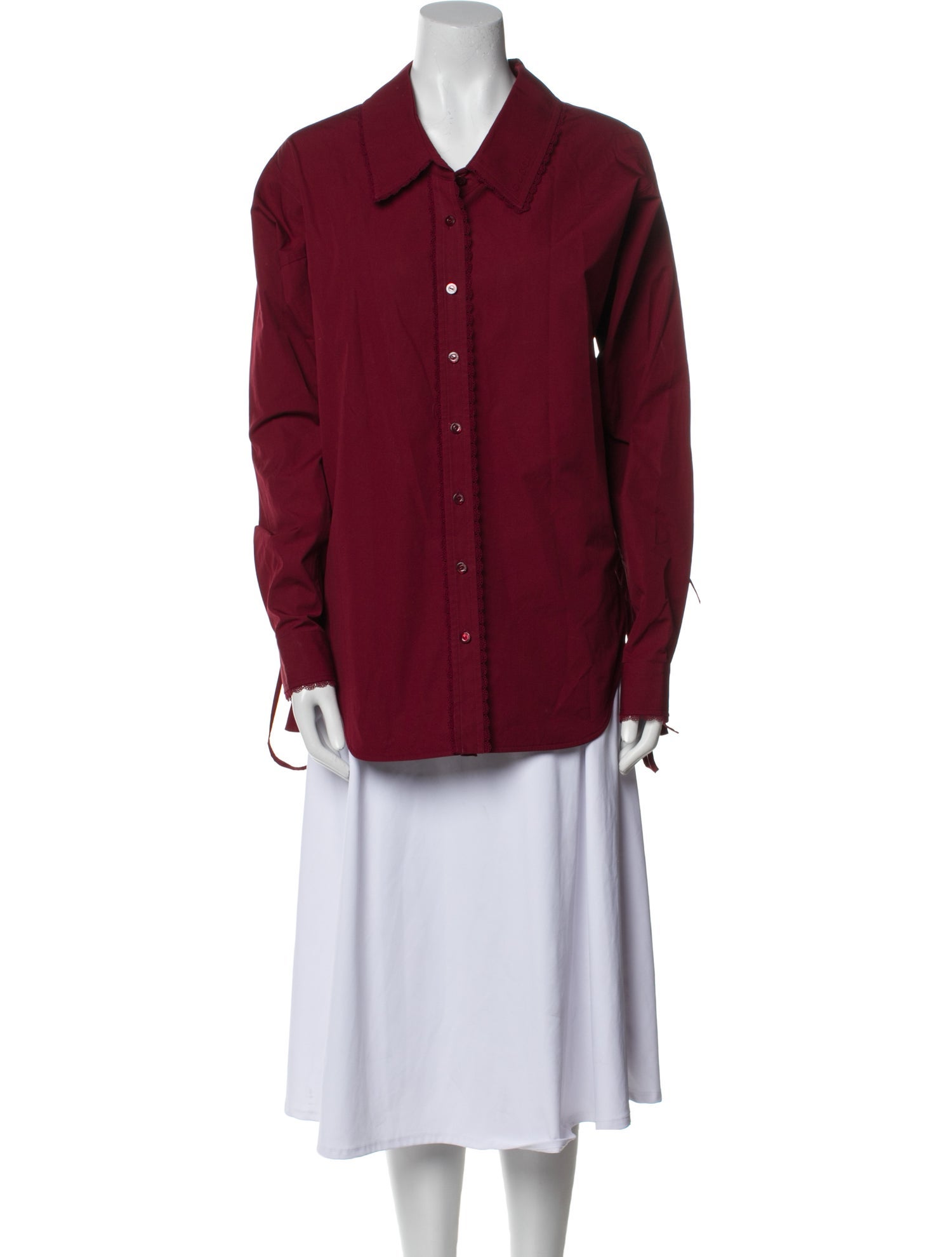 Gucci Long Sleeve Button-Up Top w/ Tags