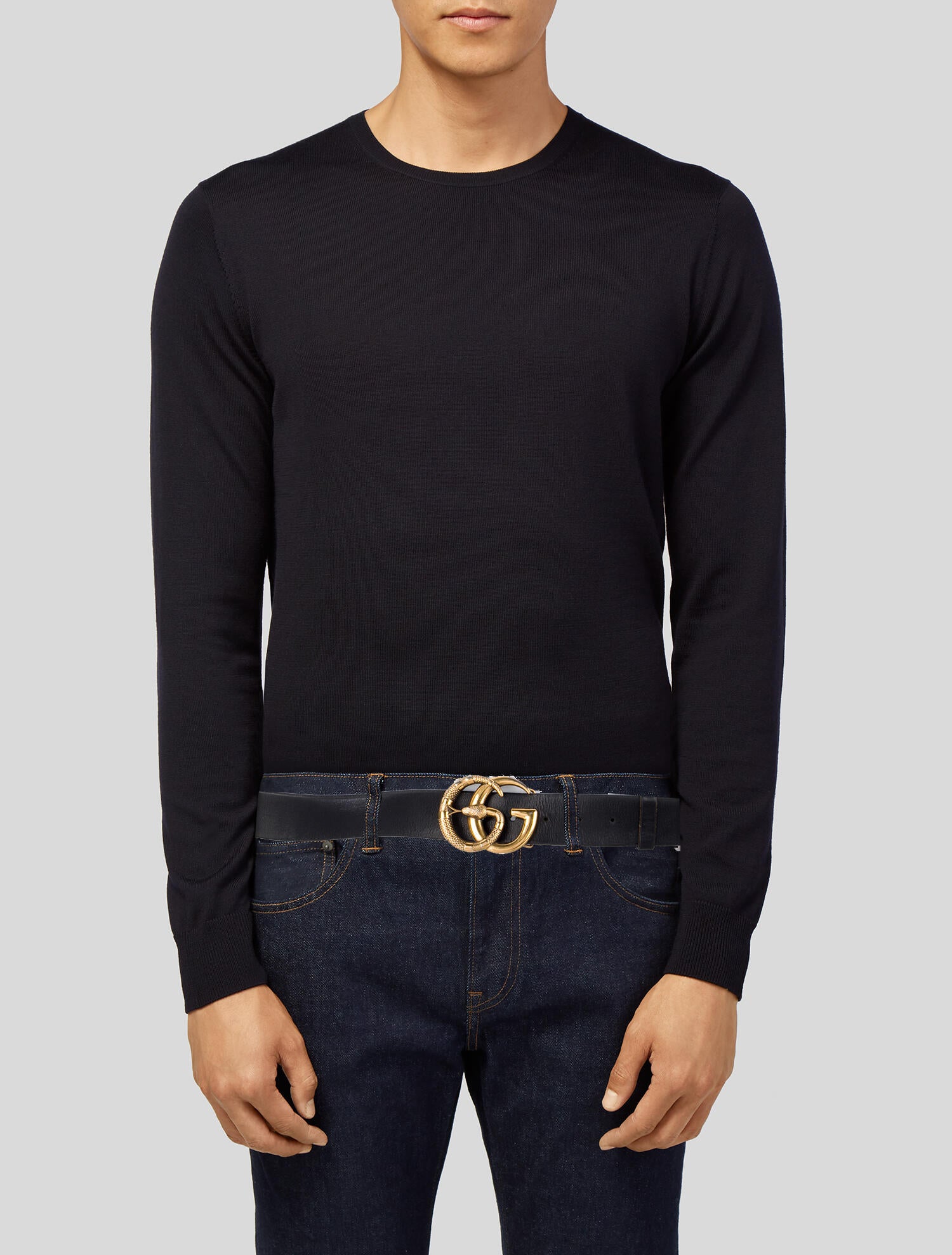 Gucci Double G Logo Leather Belt Kit