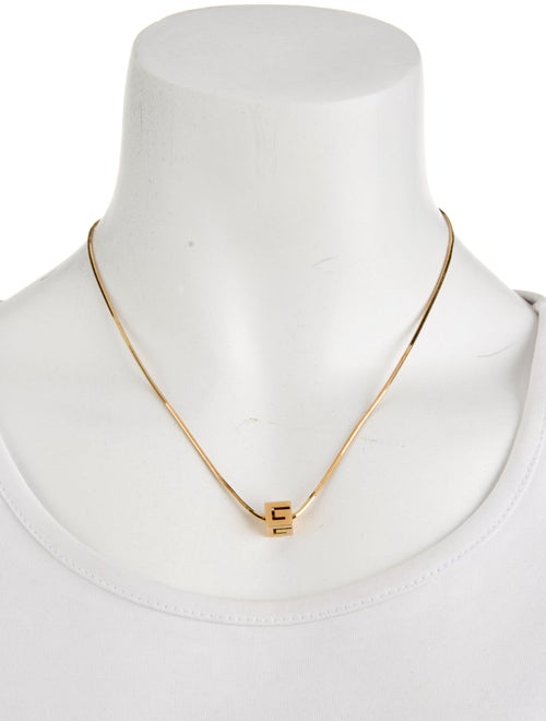 Gucci 18K G Cube Pendant Necklace