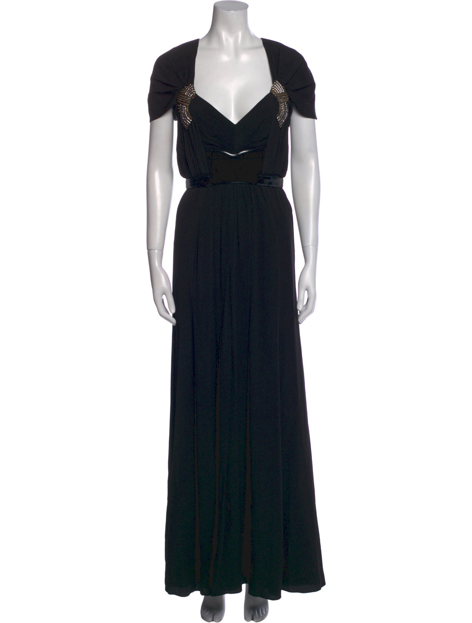 Gucci V-Neck Long Dress