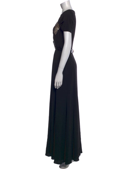 Gucci V-Neck Long Dress