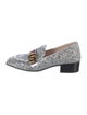 Gucci Web Accent Glitter Loafers