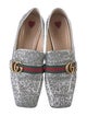 Gucci Web Accent Glitter Loafers