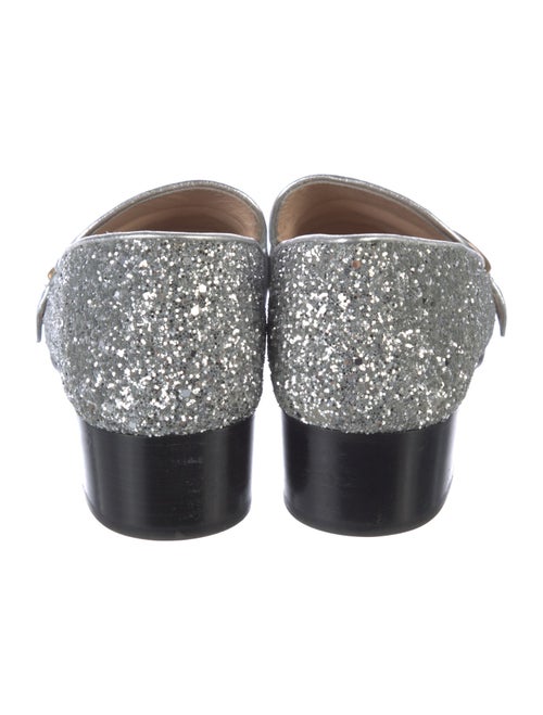 Gucci Web Accent Glitter Loafers