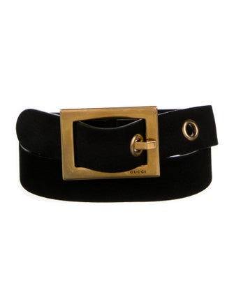 Gucci Skinny Suede Belt