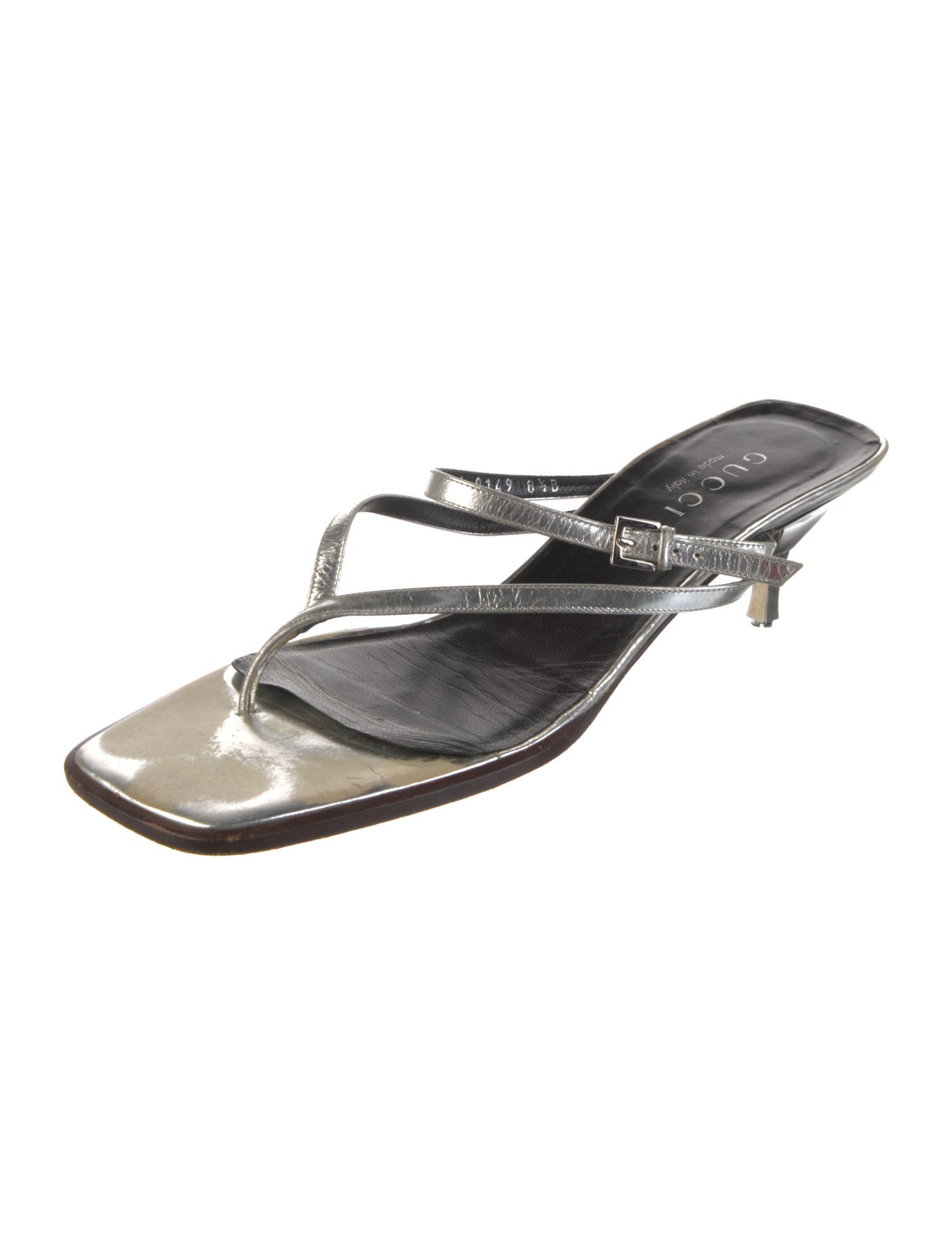 Gucci Horsebit Accent Leather Slides