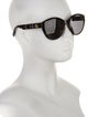 Gucci Double G Logo Round Sunglasses