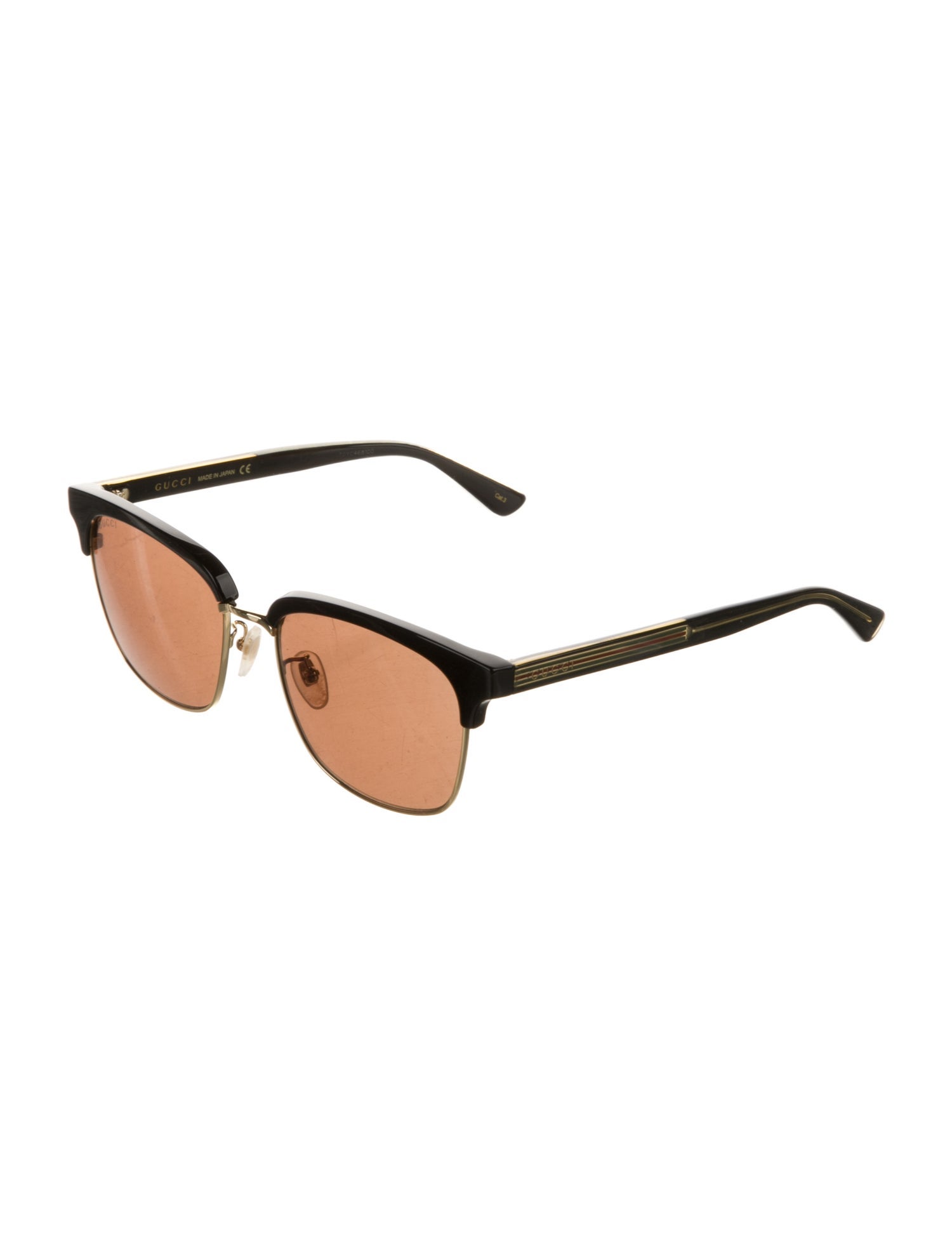 Gucci Web Accent Wayfarer Sunglasses