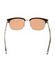 Gucci Web Accent Wayfarer Sunglasses