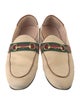 Gucci Web Accent Canvas Loafers