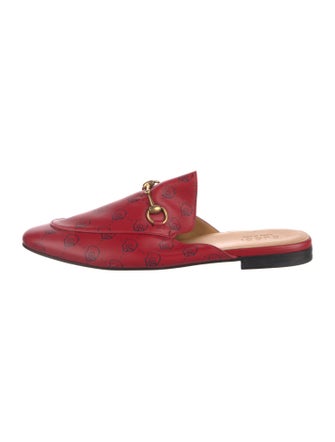 Gucci Horsebit Accent Leather Slippers