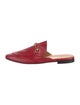 Gucci Horsebit Accent Leather Slippers