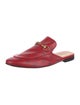 Gucci Horsebit Accent Leather Slippers