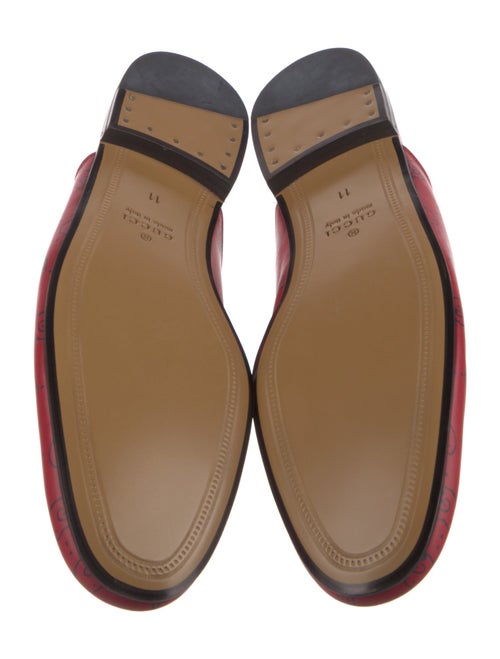 Gucci Horsebit Accent Leather Slippers