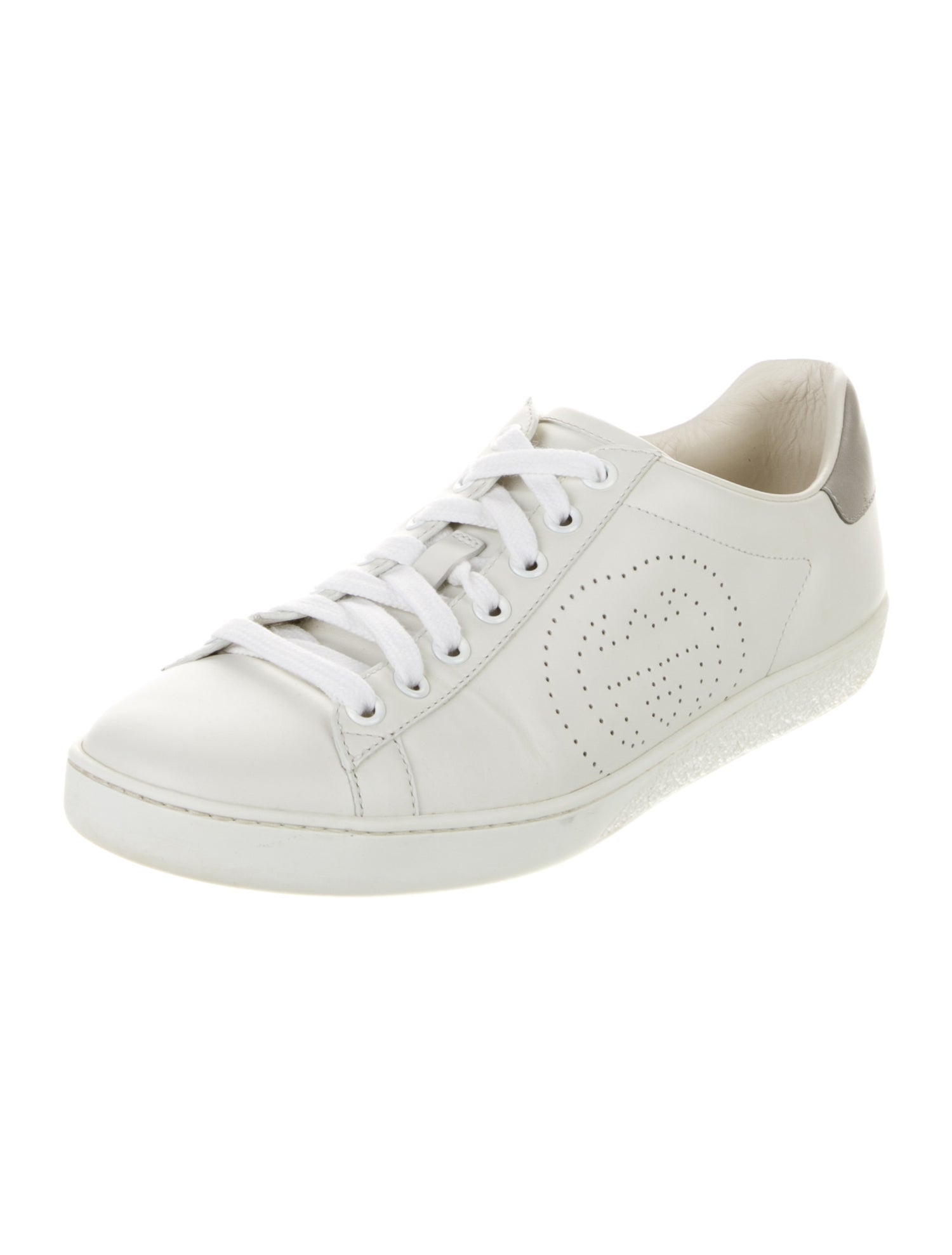 Gucci Interlocking G Logo Leather Sneakers