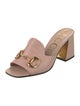 Gucci Horsebit Accent Leather Mules