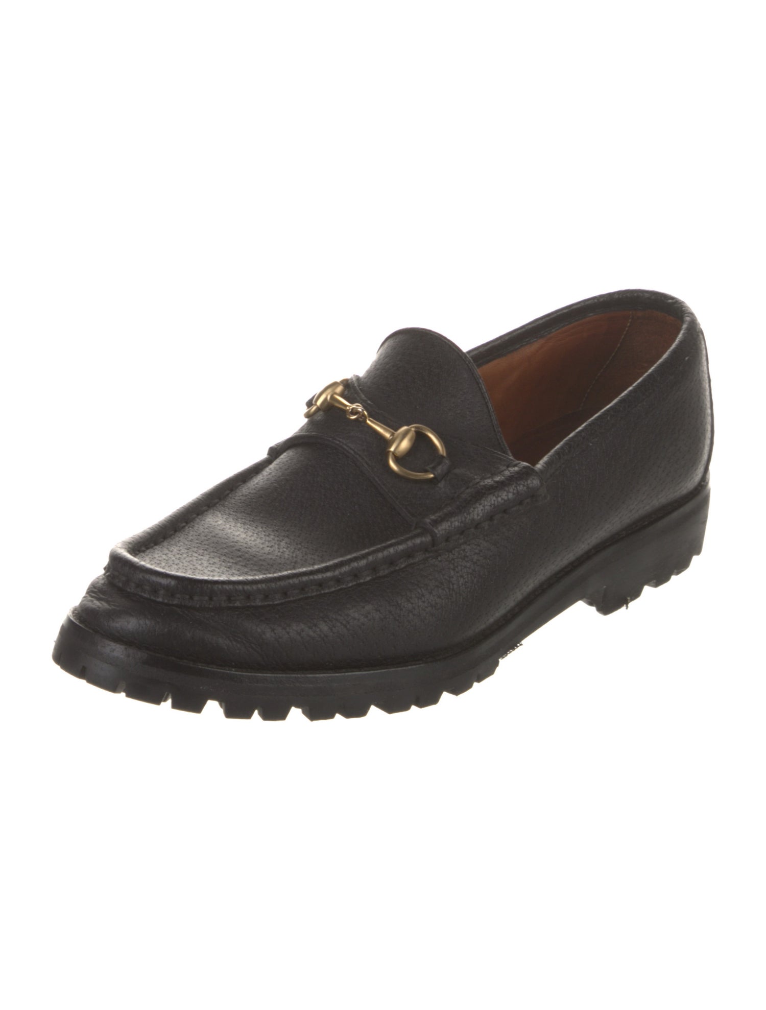 Gucci Horsebit Accent Leather Loafers