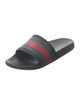 Gucci Web Accent Rubber Slides