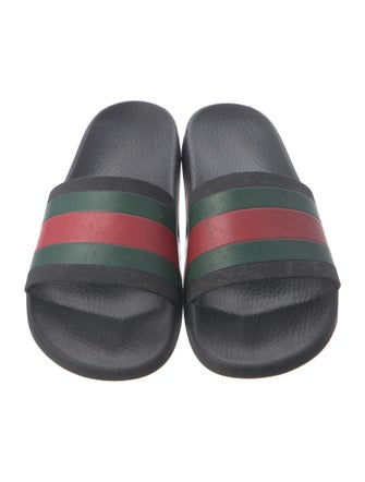 Gucci Web Accent Rubber Slides