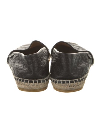 Gucci Leather Whipstitch Trim Espadrilles
